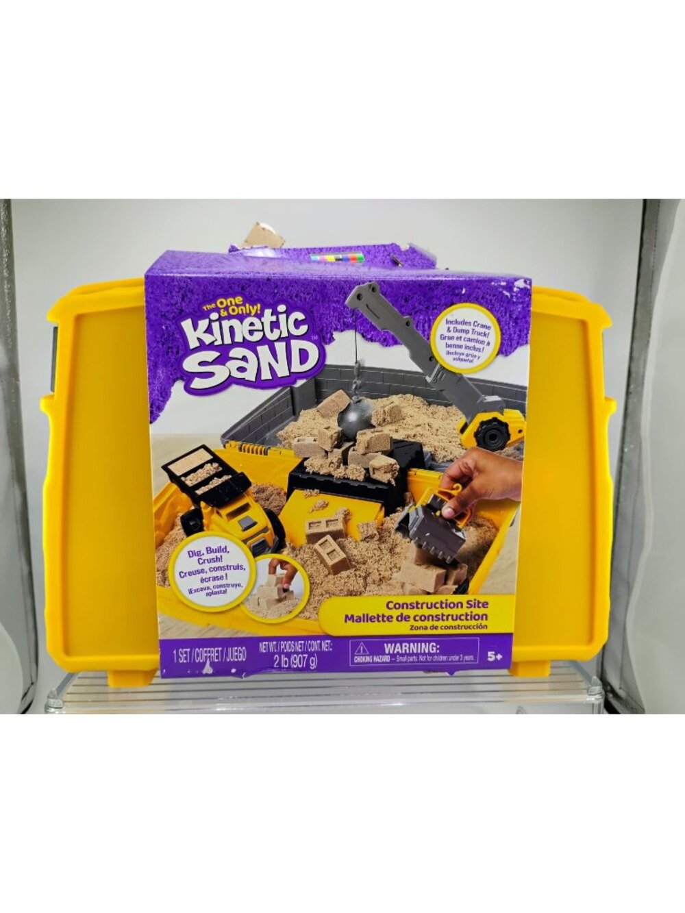 Kinetic Sand Construction Site Playset With Crane & Truck